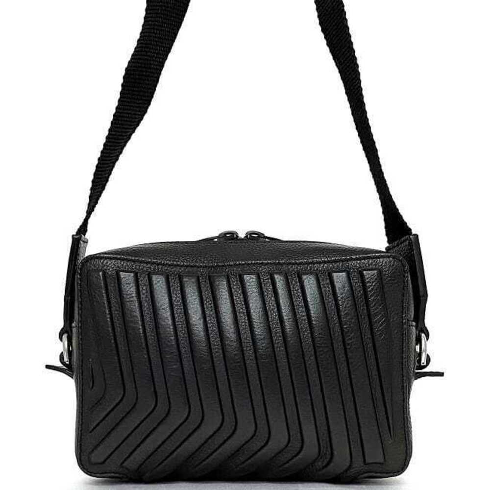 Balenciaga Shoulder Bag Camera Black Leather Crossbody Logo Glossy - Picture 3 of 10